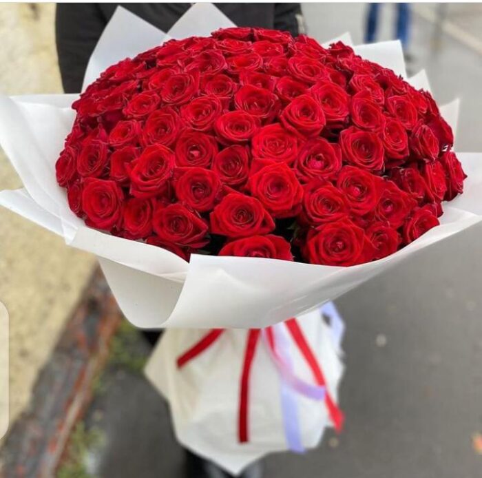 100 RED ROSES