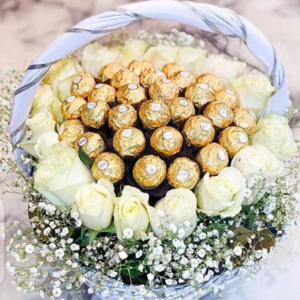 WHITE ROSES & FERRERO ROCHER