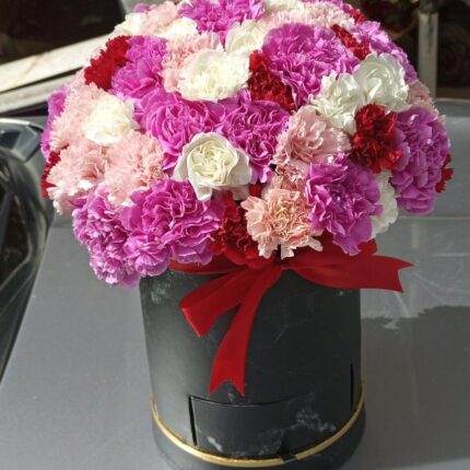 VIBRANT CARNATIONS BOX