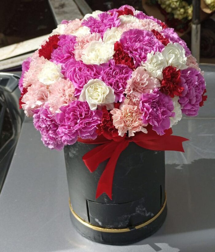 VIBRANT CARNATIONS BOX