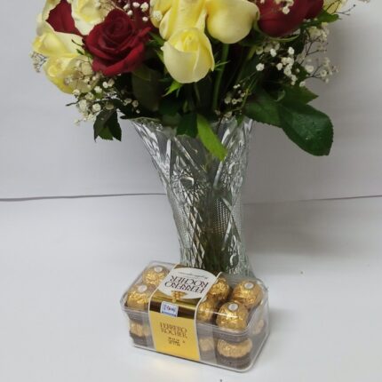 VASE & FERRERO CHOCOLATES