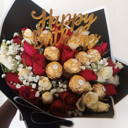 ROSES, CHOCS & TOPPER