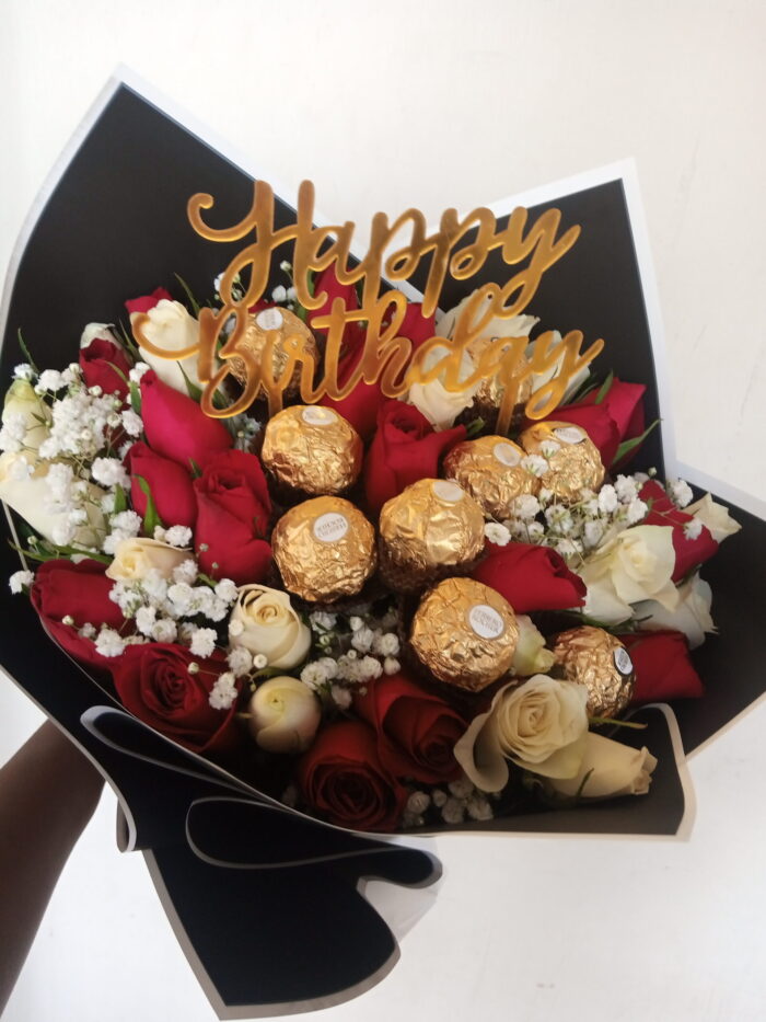 ROSES, CHOCS & TOPPER