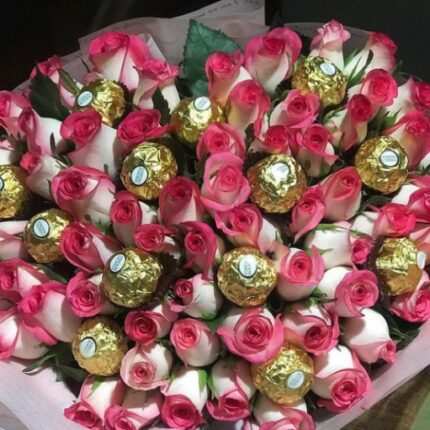 PINK ROSES AND CHOCOLATE