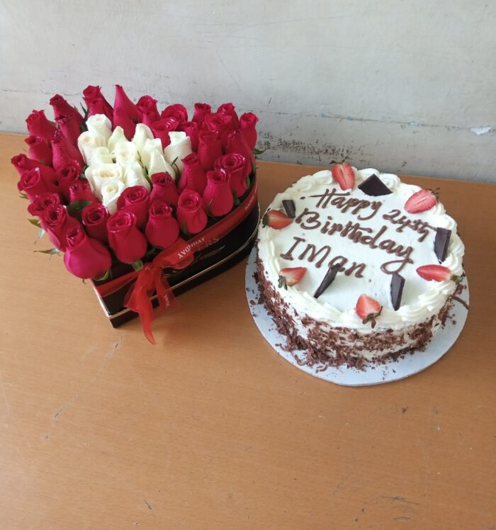 CAKE & ROSES BOX