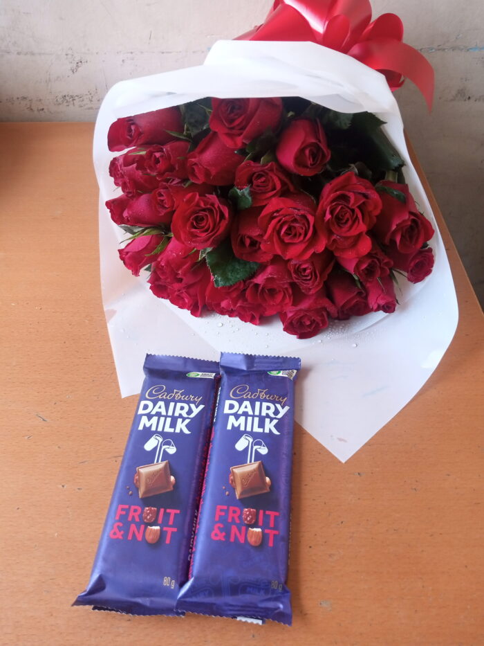 ROSES & 2 CHOCOLATES