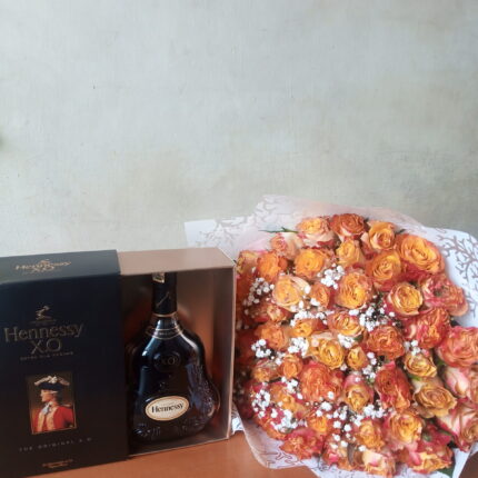 HENNESSY AND GOLD ROSES