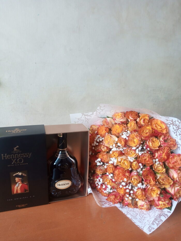 HENNESSY AND GOLD ROSES