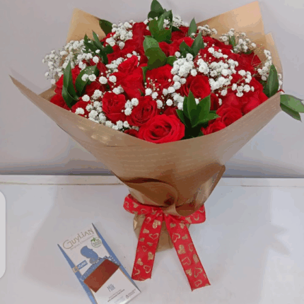 GUYLIAN CHOCOLATE & RED ROSES