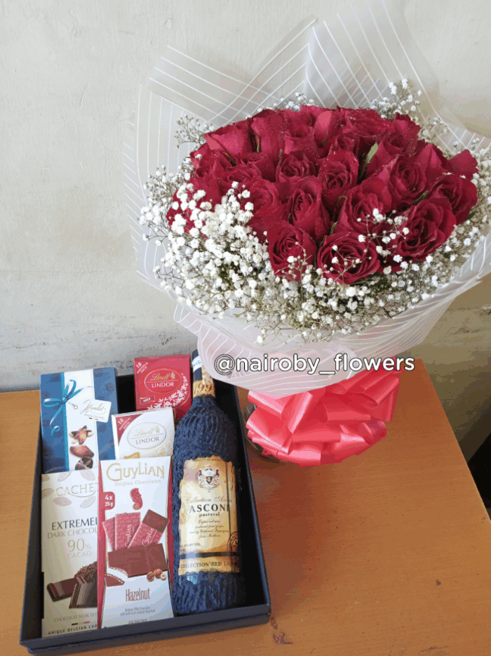TASTY CHOCS, WINE & BOUQUET