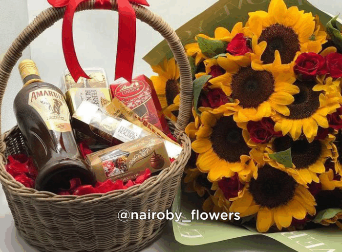 AMARULA , CHOCOLATES & BOUQUET