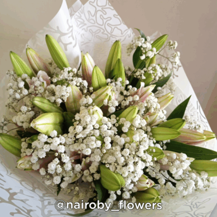 PINK LILIES ONLY BOUQUET