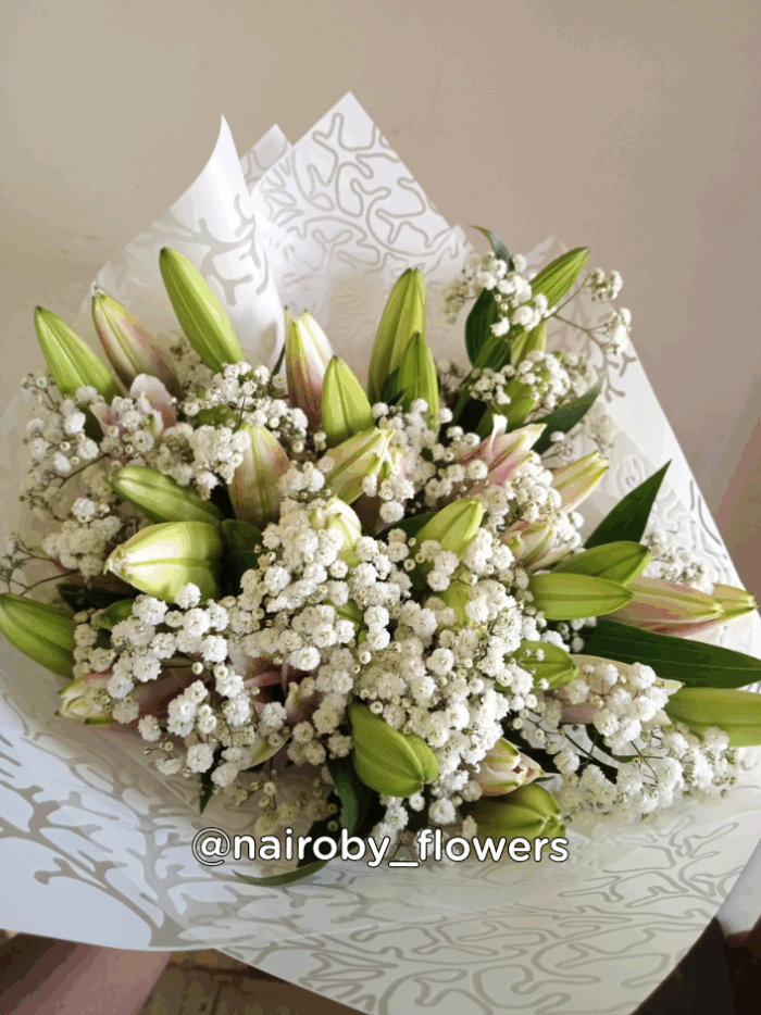 PINK LILIES ONLY BOUQUET