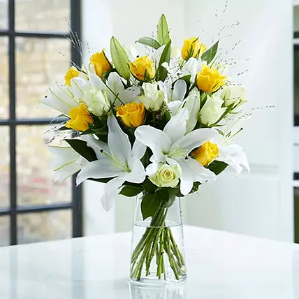 EXOTIC BLOOMS IN A VASE