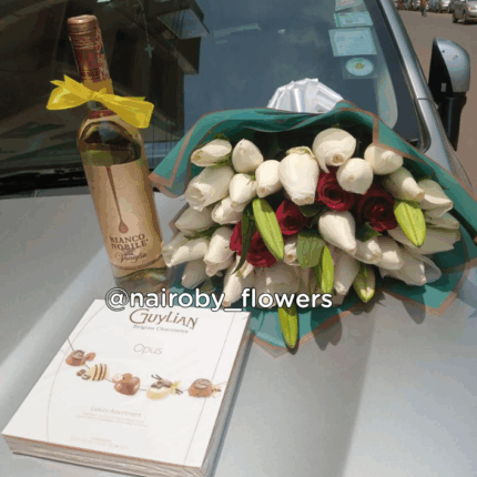 BIANCO NOBILE, GUYLIAN CHOCOLATE & BOUQUET