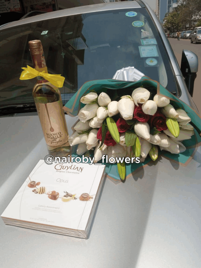 BIANCO NOBILE, GUYLIAN CHOCOLATE & BOUQUET