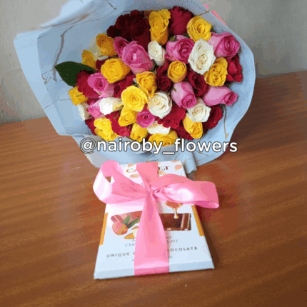COLORFUL BOUQUET & CHOCOLATE