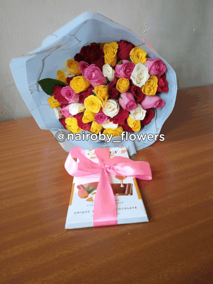 COLORFUL BOUQUET & CHOCOLATE
