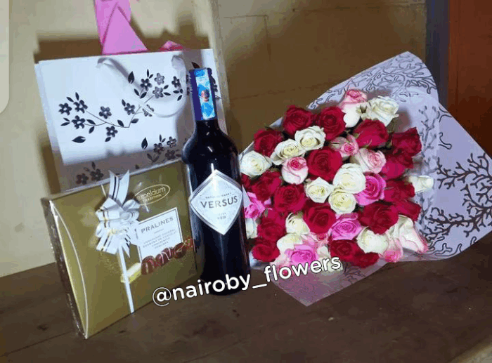 VERSUS WINE, PRALINES CHOCOLATE & BOUQUET