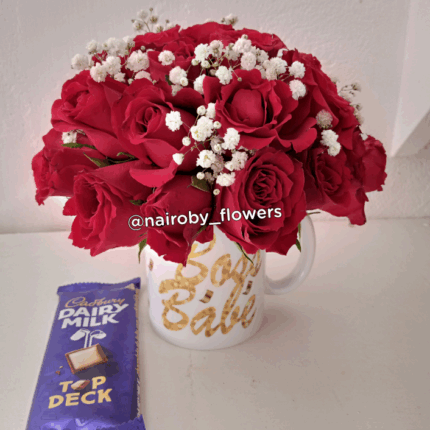 FLOWER MUG & CHOCOLATE