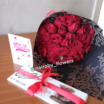 E.WEDEL CHOCOLATE & RED ROSES