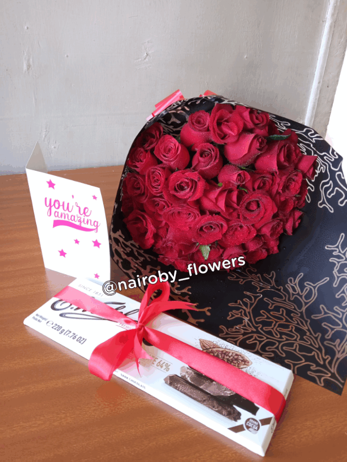 E.WEDEL CHOCOLATE & RED ROSES