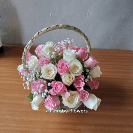 MINI BASKET ROSES