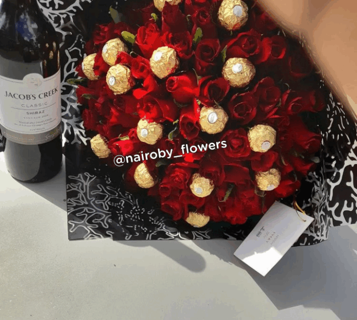 JACOB'S CREEK, CHOCOLATES & RED ROSES