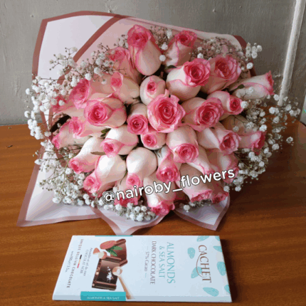 PINK BOUQUET & CACHET CHOCOLATE