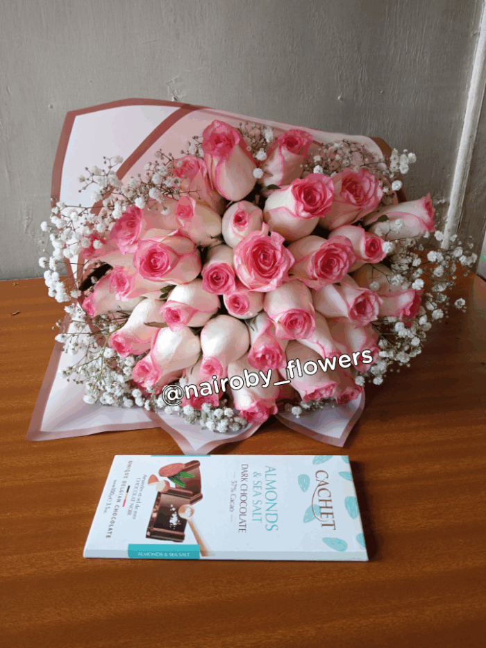 PINK BOUQUET & CACHET CHOCOLATE