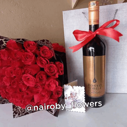 RED ROSES & ROSSO NOBILE