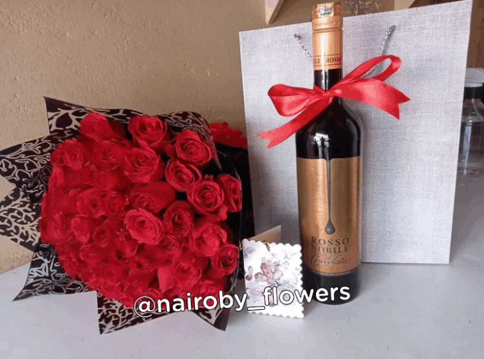 RED ROSES & ROSSO NOBILE