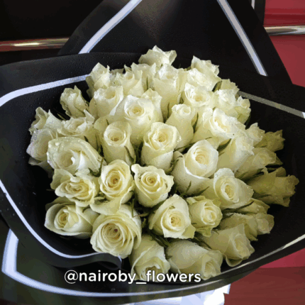 PURE LOVELY WHITE ROSES