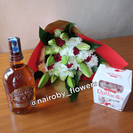 CHIVAS REGAL, BOUQUET & RAFFAELLO CHOCOLATES