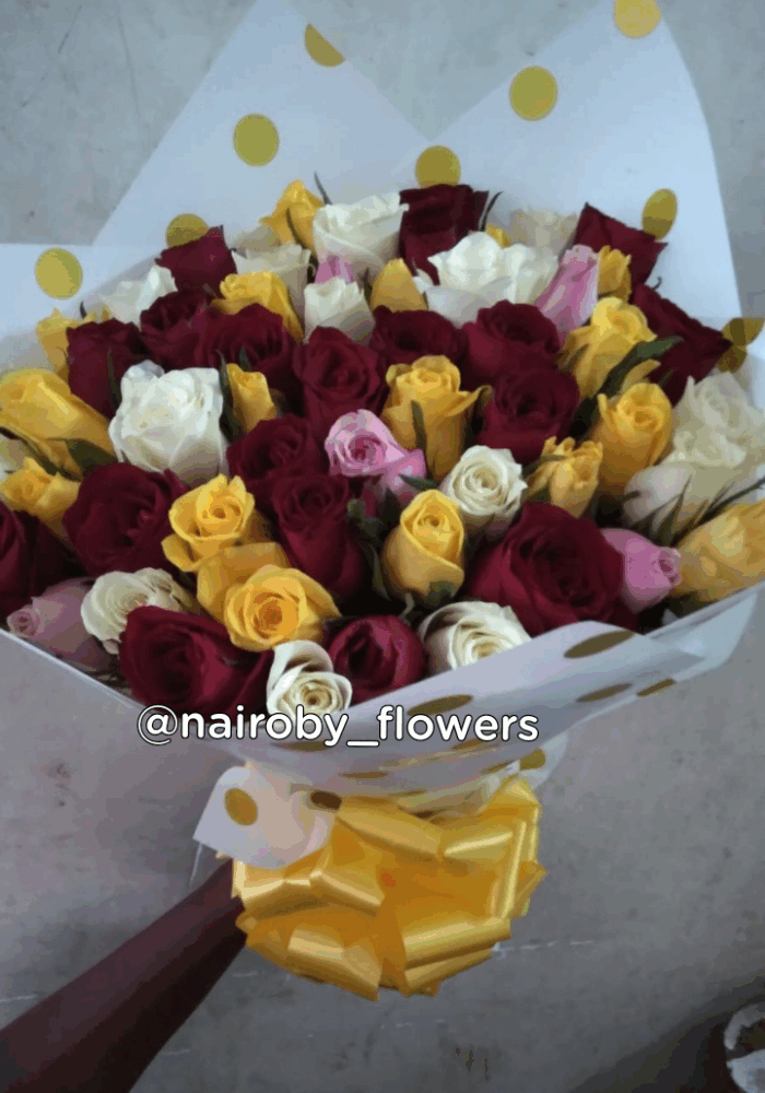 70 MIXED ROSES BOUQUET