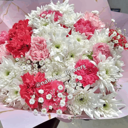 CARNATIONS & CHRYSANTHEMUMS BOUQUET