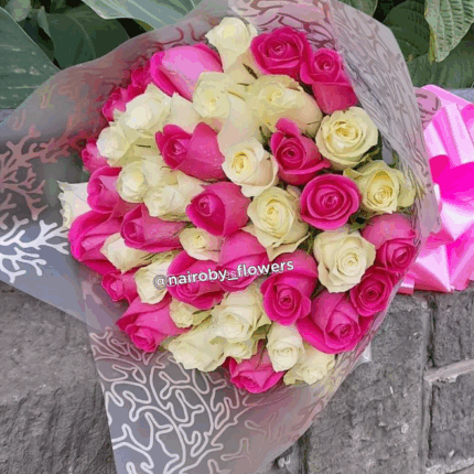 BEAUTIFUL PINK & WHITE