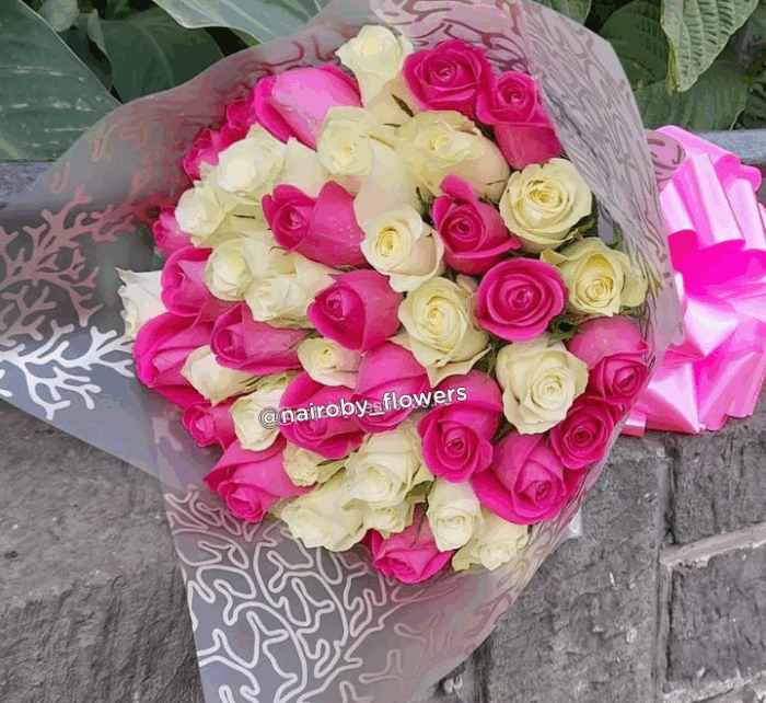 BEAUTIFUL PINK & WHITE