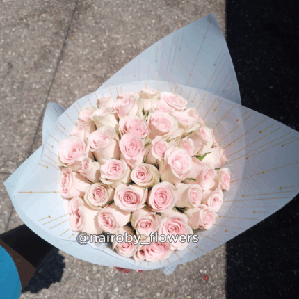 BLUSH PINK ROSES BOUQUET