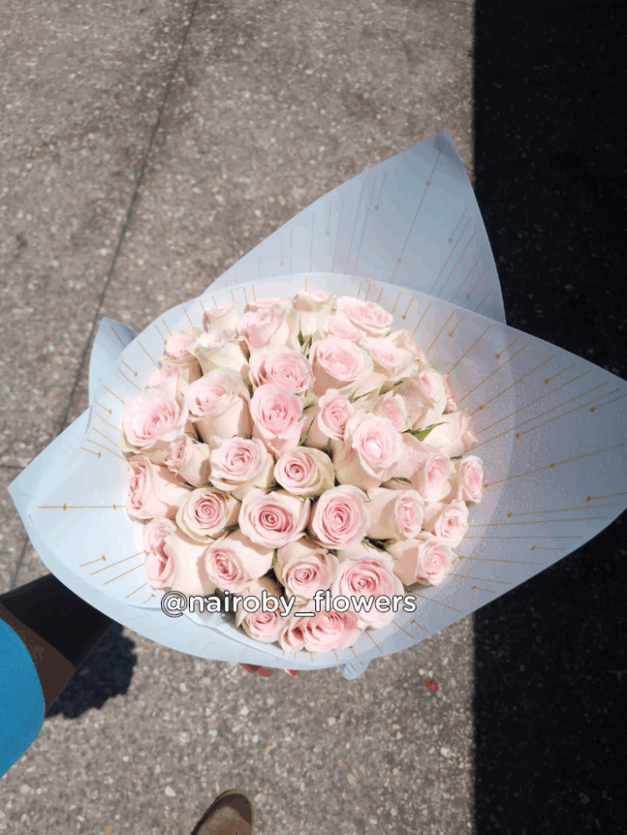 BLUSH PINK ROSES BOUQUET