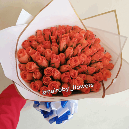 80 ORANGE ROSES BOUQUET