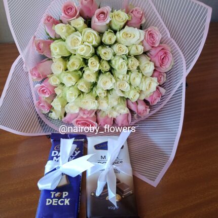 BOUQUET AND TWO CHOCOLATES