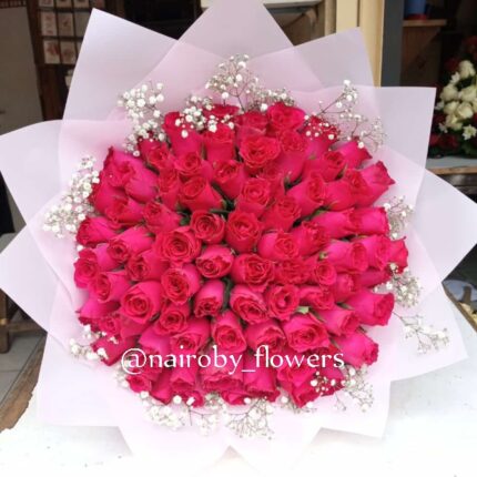 HOT PINK 60 ROSES
