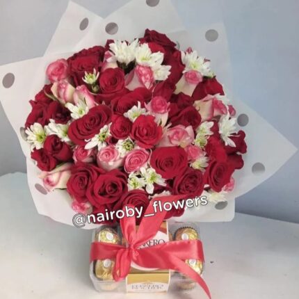 BLUSH BOUQUET & CHOCOLATE