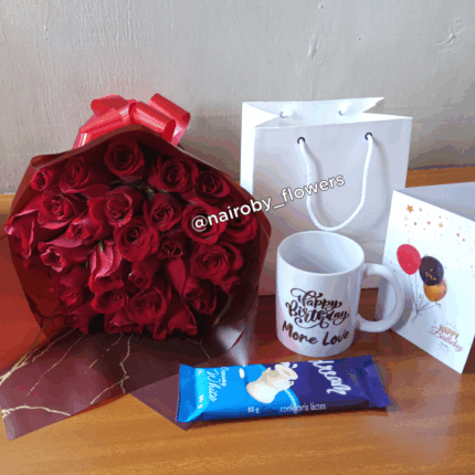 MUG, CHOCOLATE & BOUQUET
