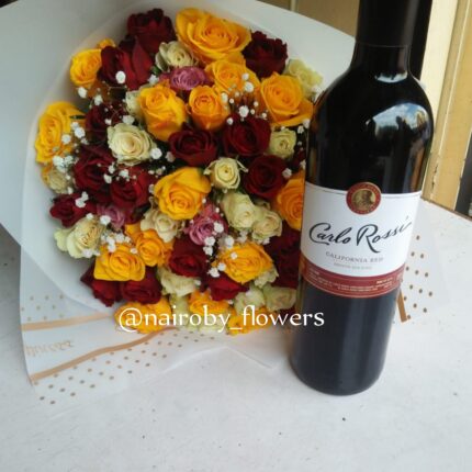CARLO ROSSI WINE & A COLORFUL BOUQUET