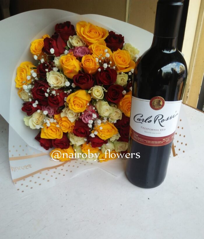 CARLO ROSSI WINE & A COLORFUL BOUQUET
