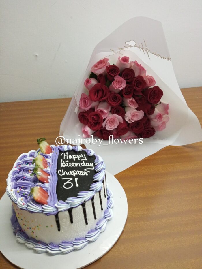 HALF KG CAKE & BOUQUET