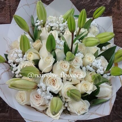 SERENADE LILIES & ROSES BOUQUET