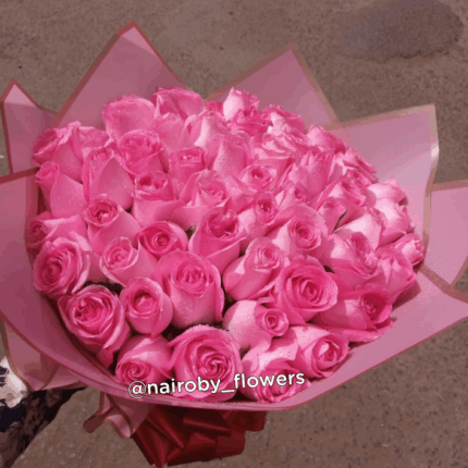 LOVELY SIXTY BABY PINK ROSES